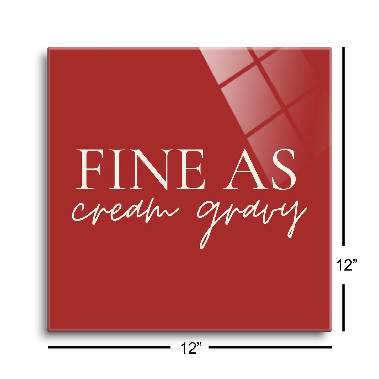 Modern Minimalist Texas Fine As Gravy | Hi-Def Glass Art | Eaches | Min 1