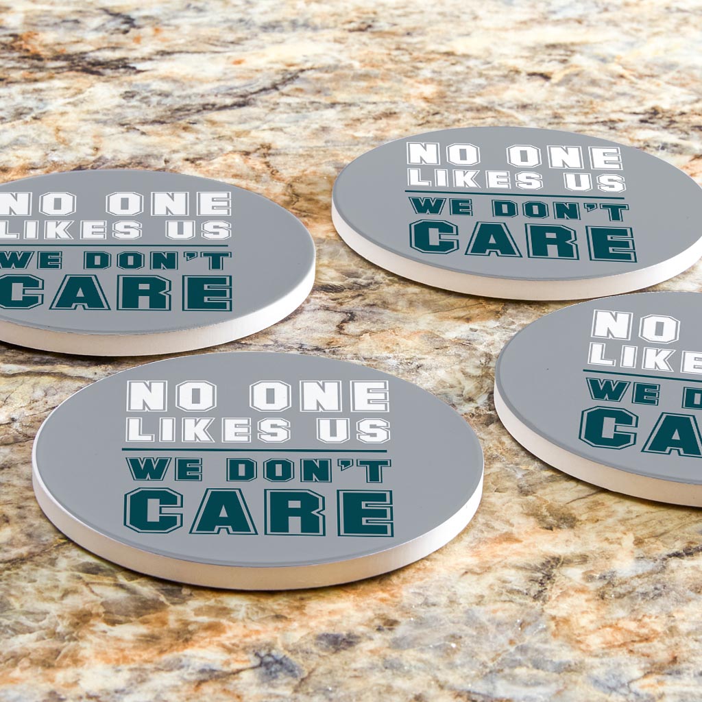 Modern Minimalist Pennsylvania We Dont Care | Absorbent Coasters | Set of 4 | Min 2