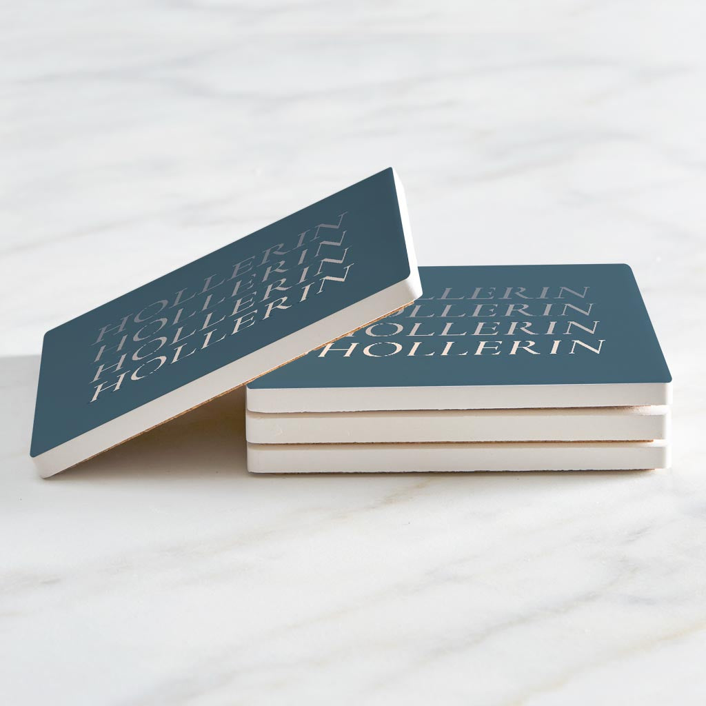 Modern Minimalist Arkansas Hollerin | Absorbent Coasters | Set of 4 | Min 2