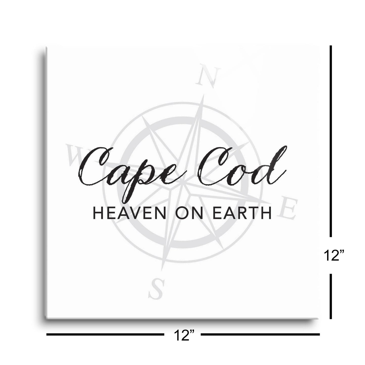 Minimalistic B&W Cape Cod Heaven On Earth | Hi-Def Glass Art | Eaches | Min 1
