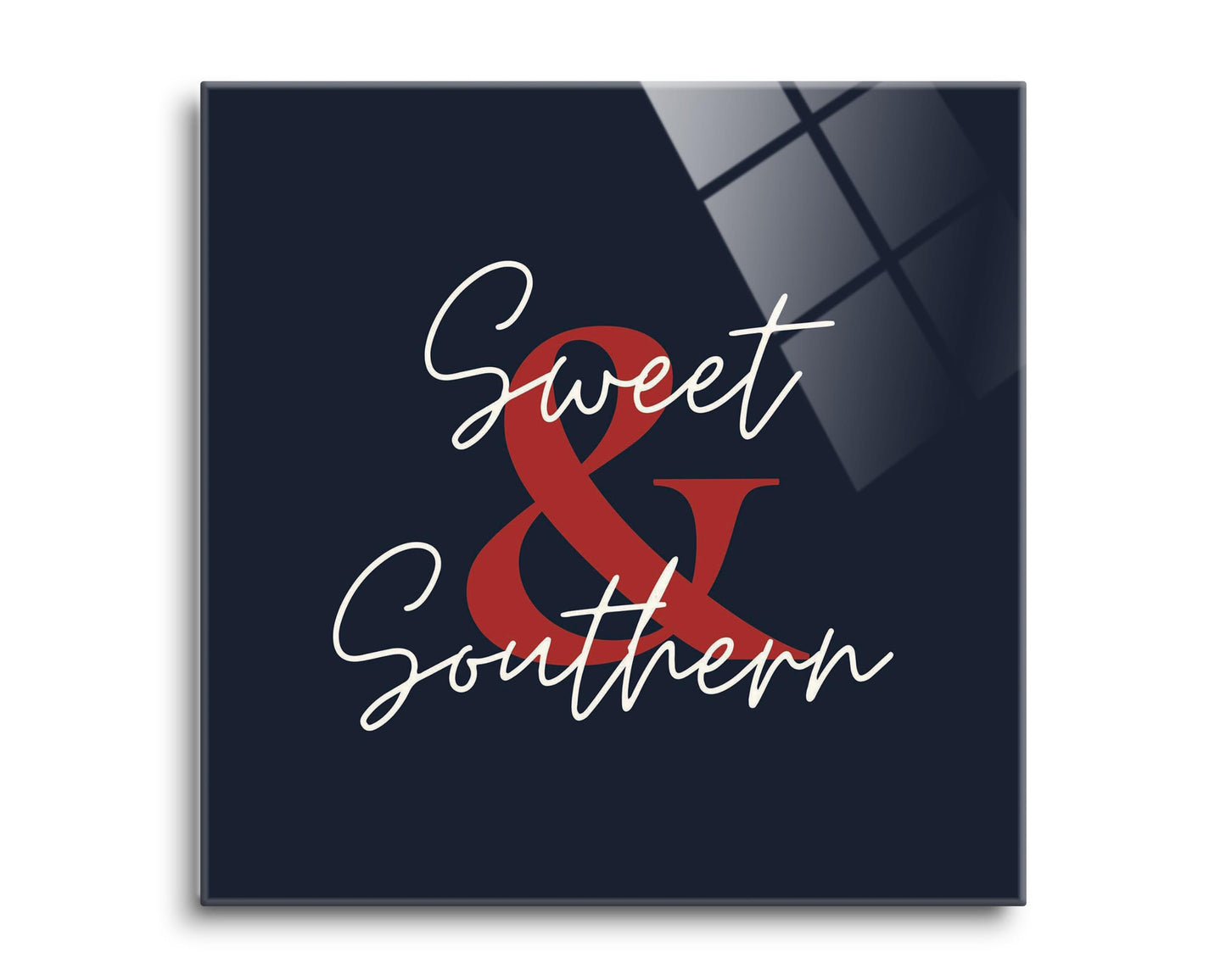 Modern Minimalist Texas Colors Sweet Southern | Hi-Def Glass Art | Eaches | Min 2