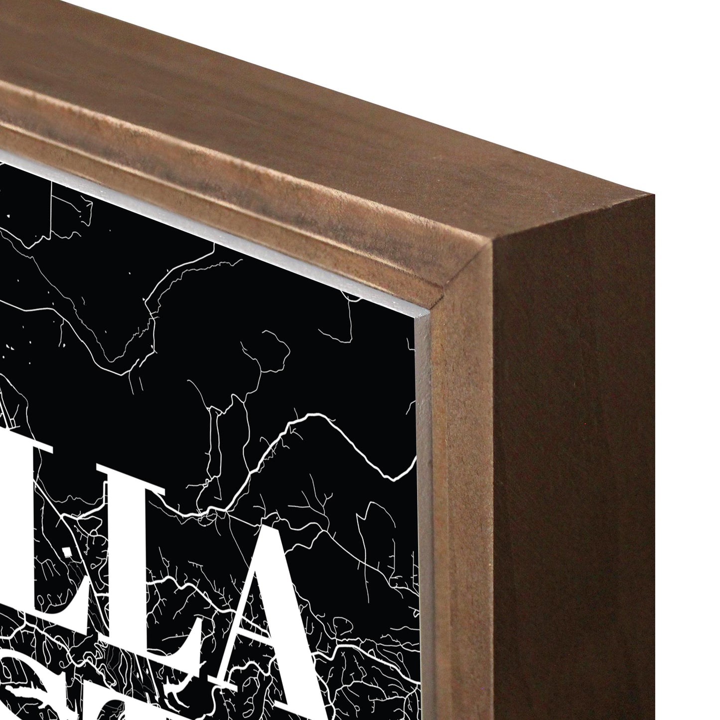 Minimalist B&W Arkansas Bella Vista Map State | Wood Sign | Eaches | Min 1