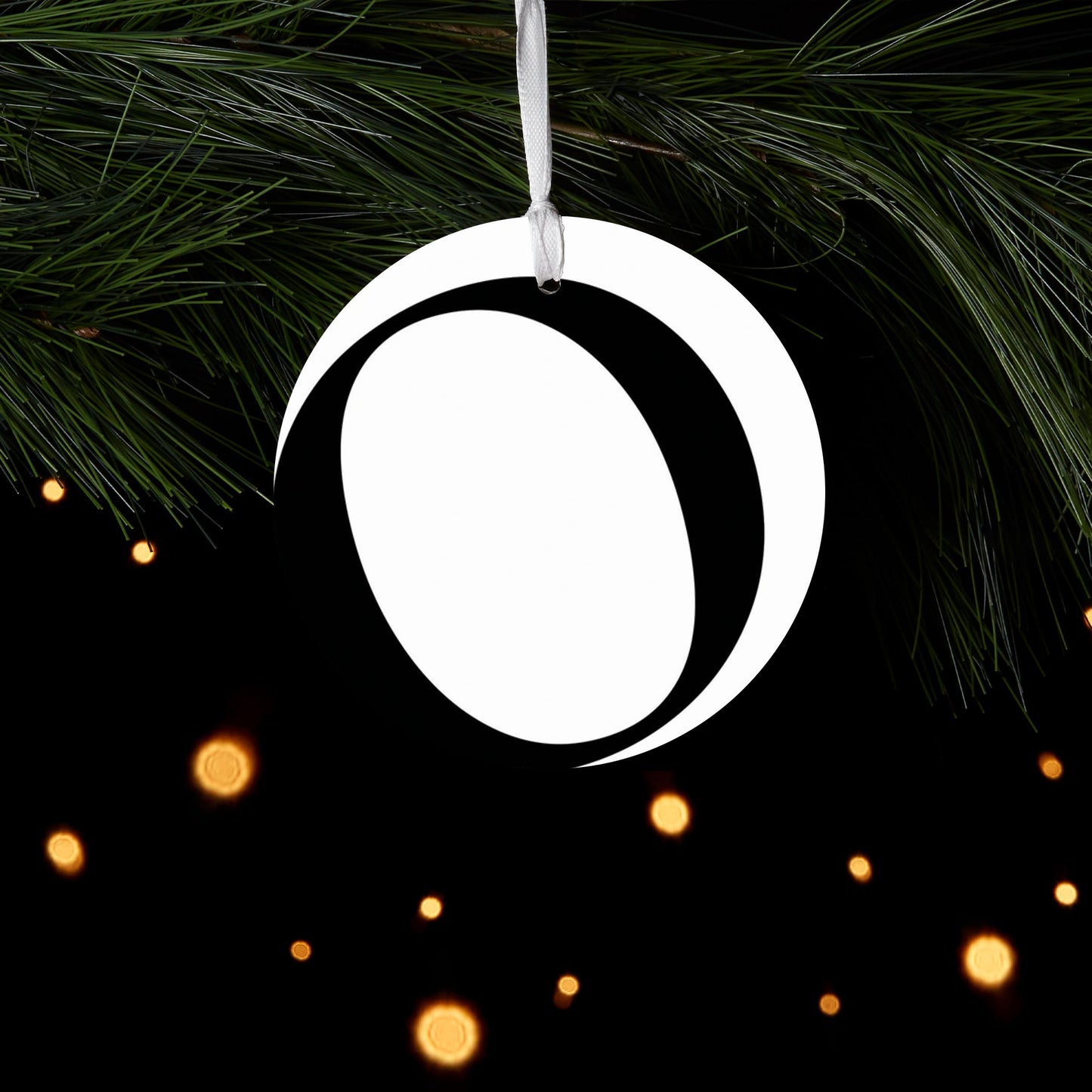 Minimalist Monogram O Circle| Wood Ornament | Eaches | Min 6