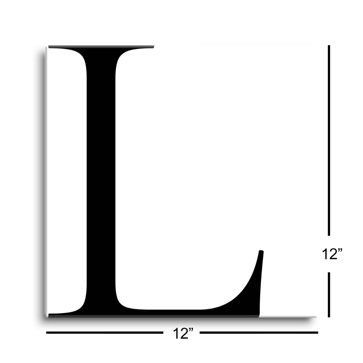 Minimal Monogram L | Hi-Def Glass Art | Eaches | Min 1