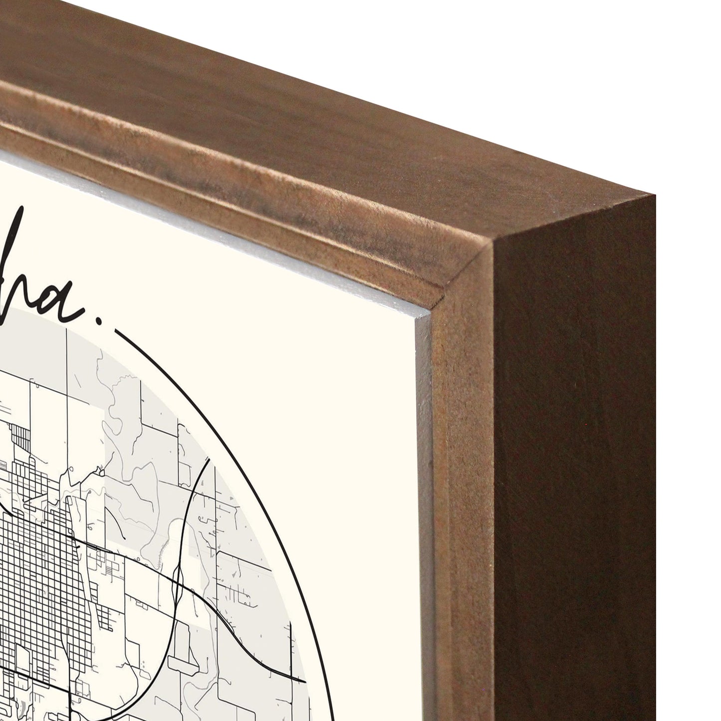 Modern Minimalist Oklahoma Chickasha Map | Wood Sign | Eaches | Min 1