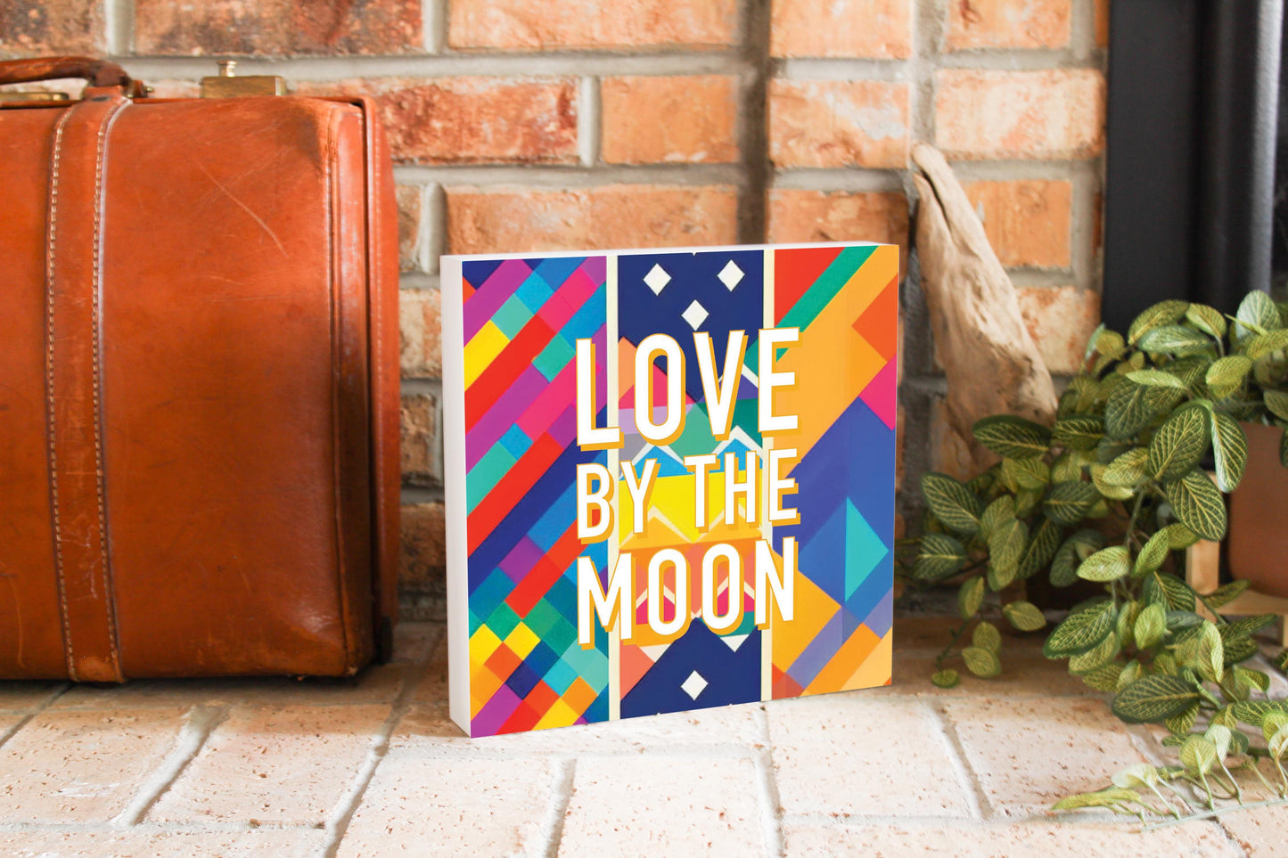 Love By The Moon | Wood Block | Eaches | Min 2