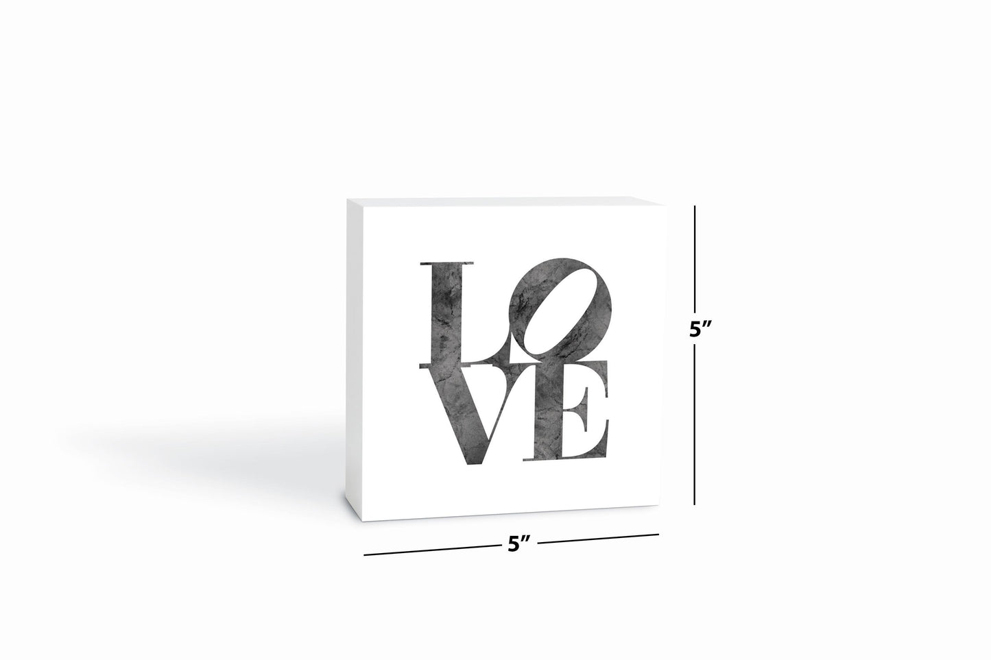 Minimalistic B&W Pennsylvania Love Light | Wood Block | Eaches | Min 4