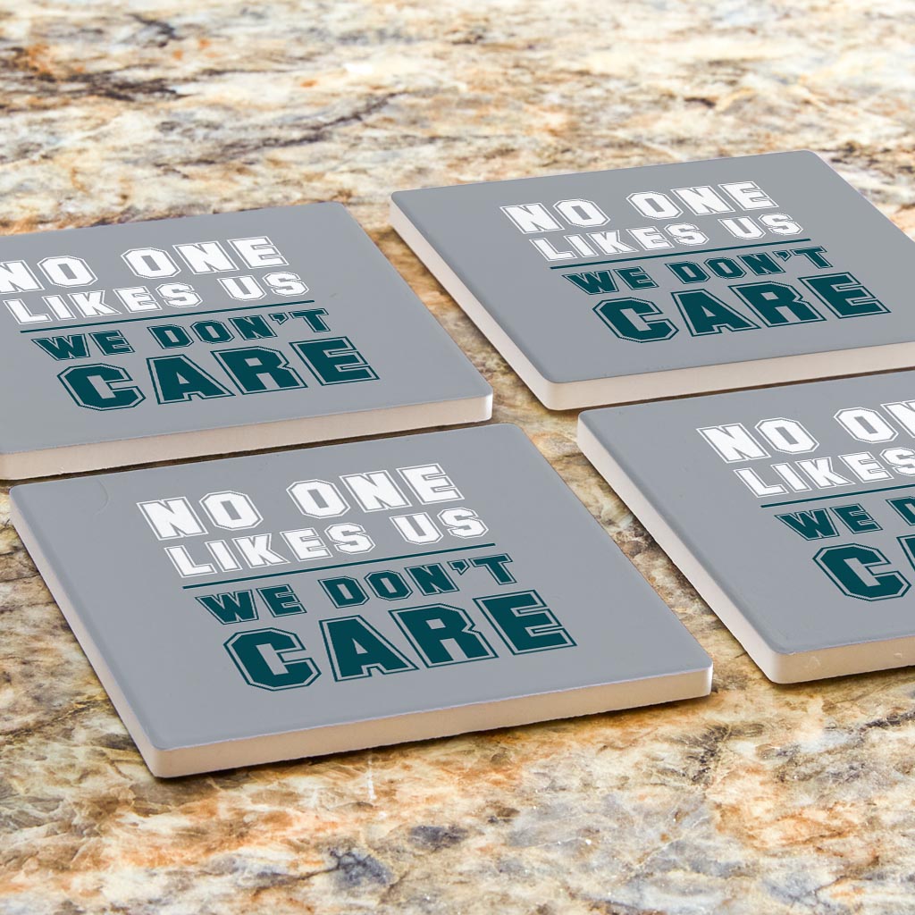 Modern Minimalist Pennsylvania We Dont Care | Absorbent Coasters | Set of 4 | Min 2