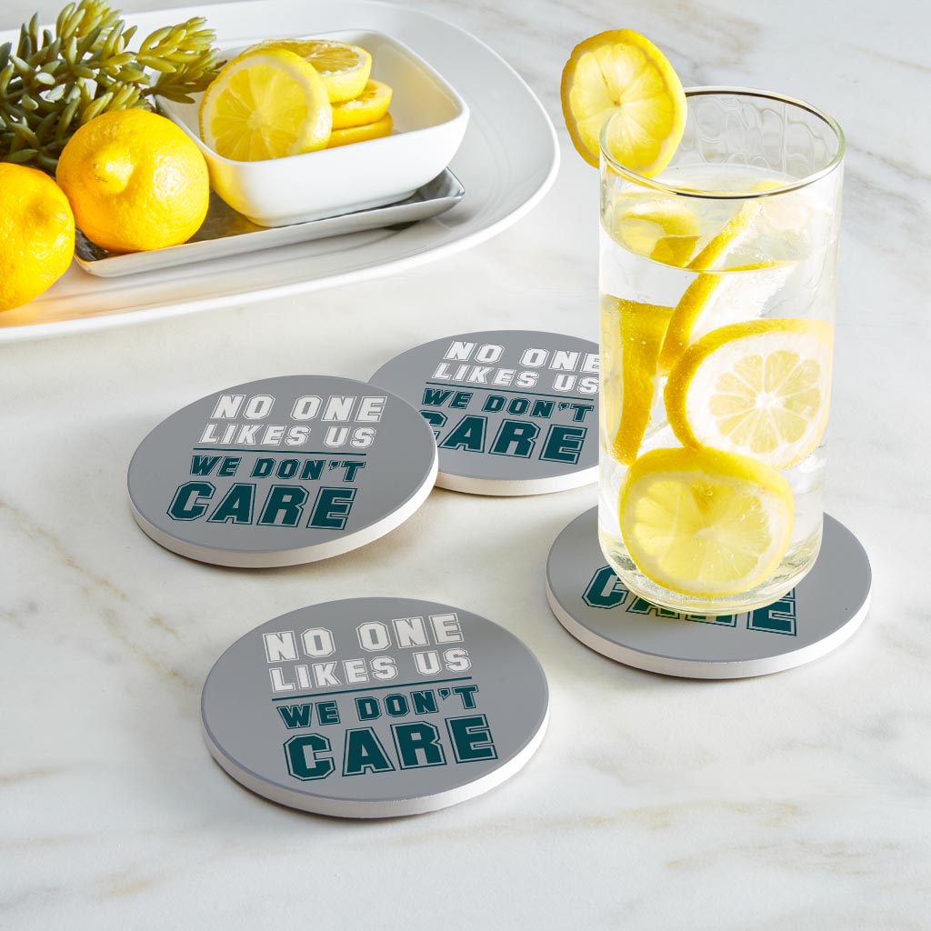 Modern Minimalist Pennsylvania We Dont Care | Absorbent Coasters | Set of 4 | Min 2