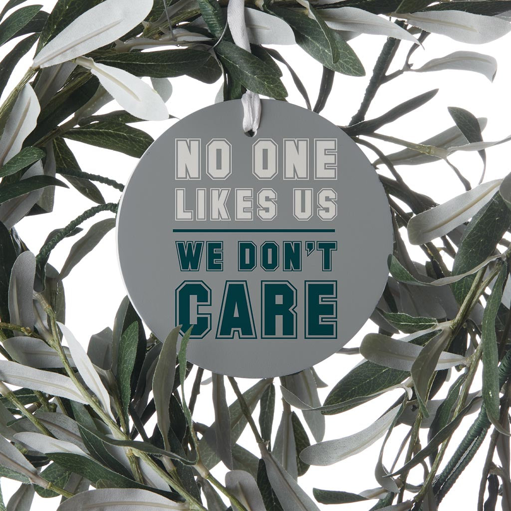 Modern Minimalist Pennsylvania We Dont Care | Wood Ornament | Eaches | Min 6