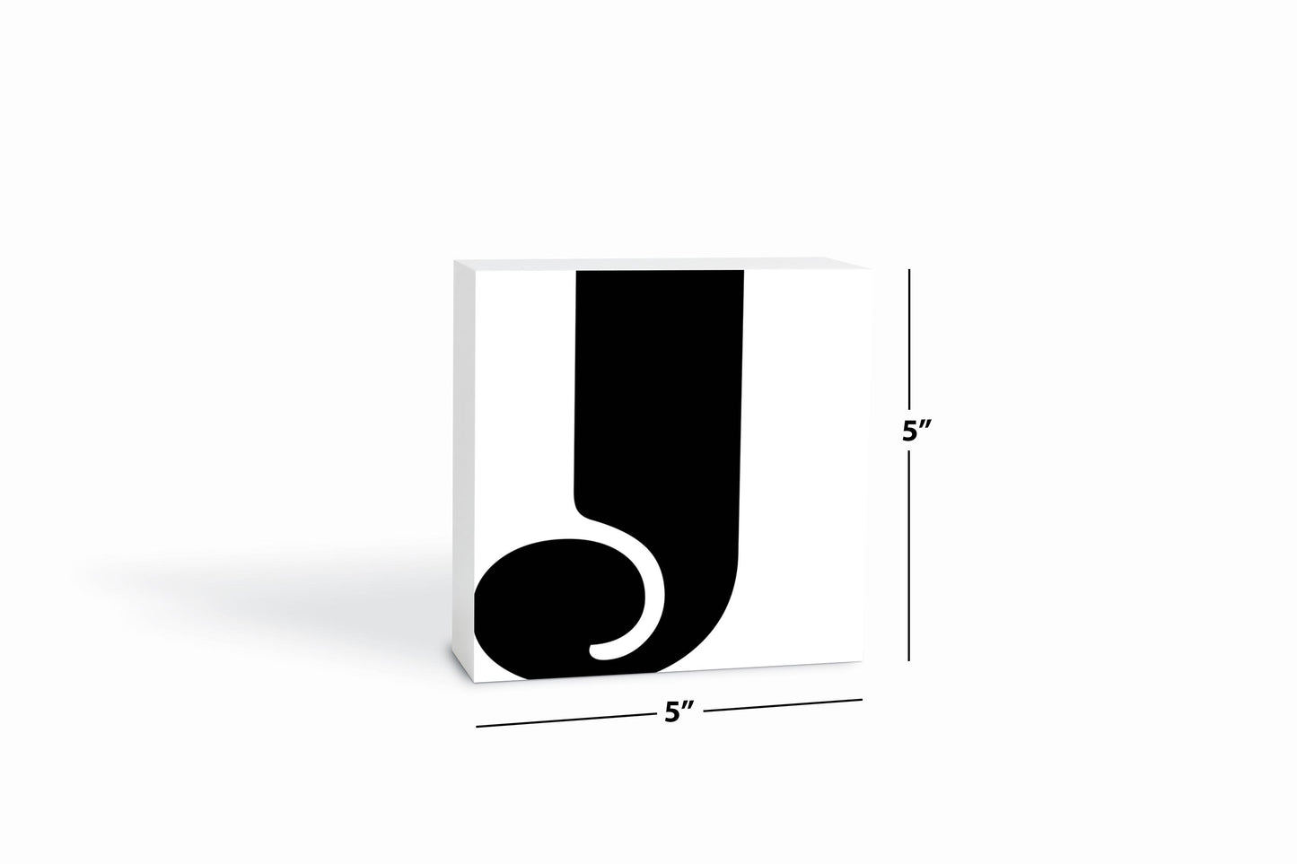 Fun Chunky Monogram J | Wood Block | Eaches | Min 4