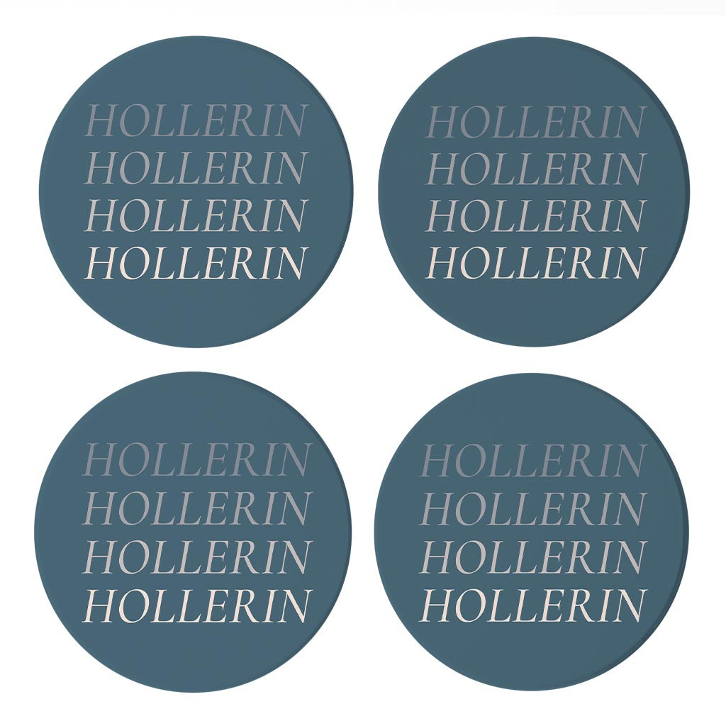 Modern Minimalist Arkansas Hollerin | Absorbent Coasters | Set of 4 | Min 2