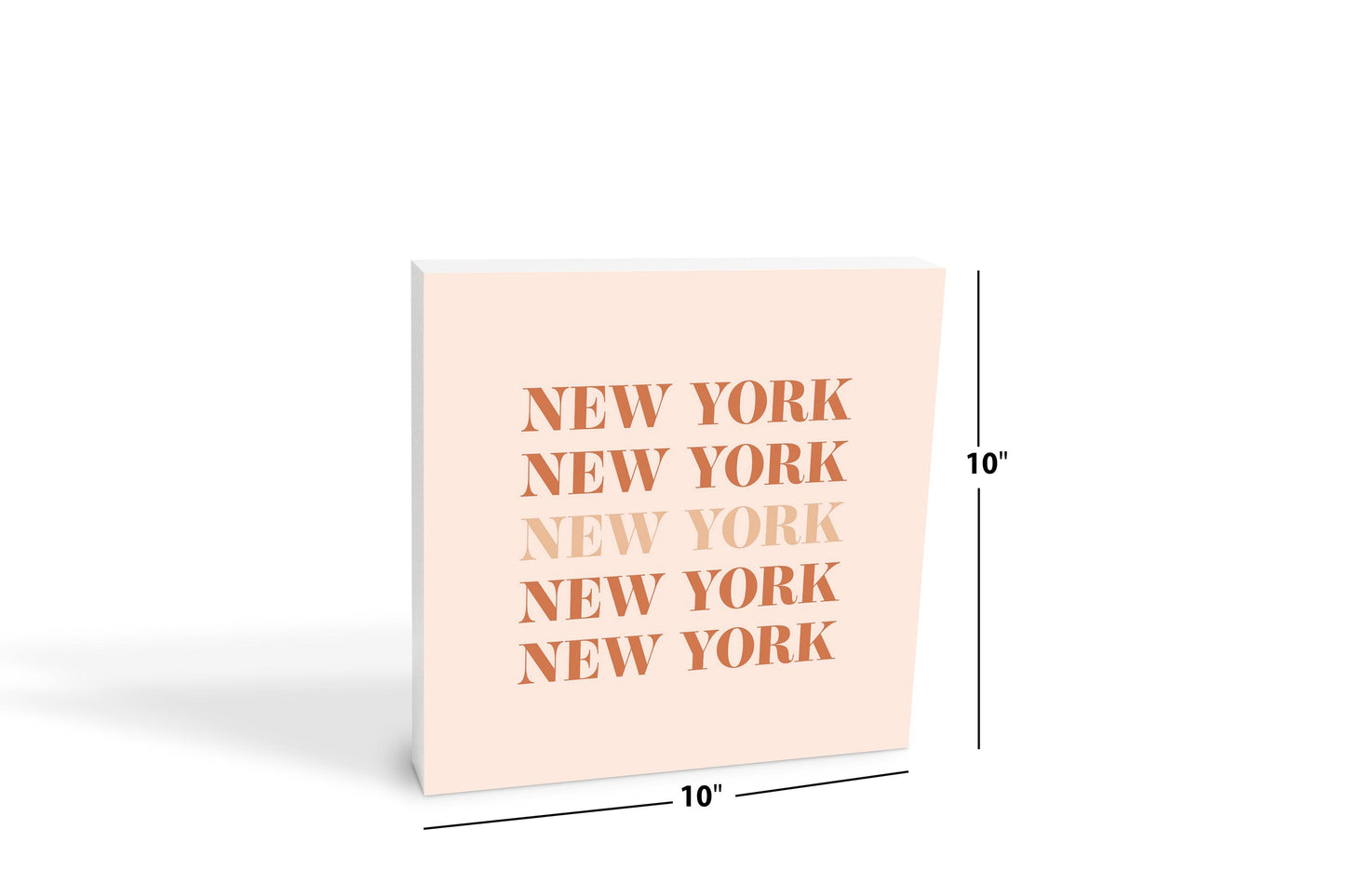 Modern Minimalist New York Repeated Light | Wood Block | Eaches | Min 2
