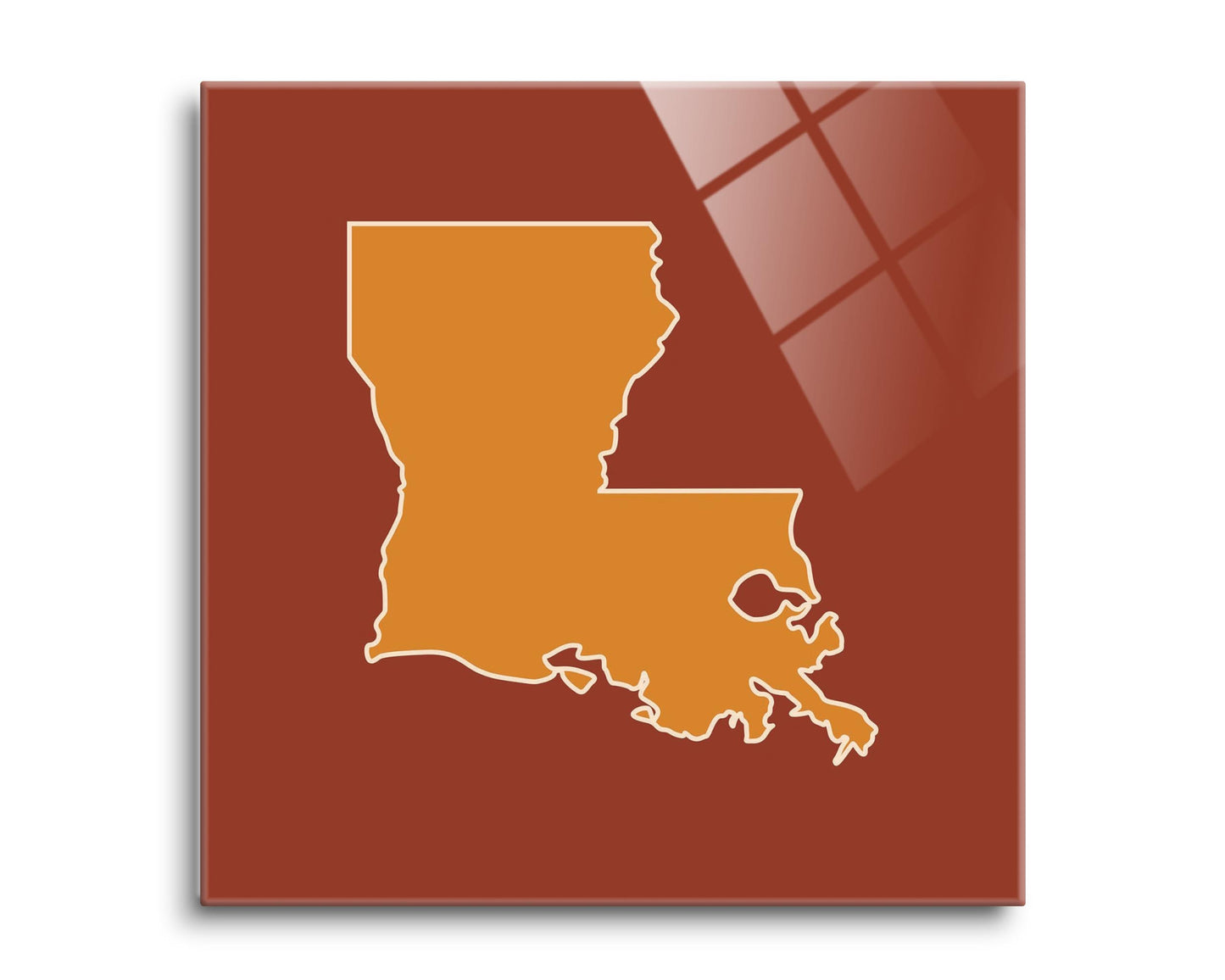 Louisiana Colorful State Shape | Hi-Def Glass Art | Eaches | Min 2