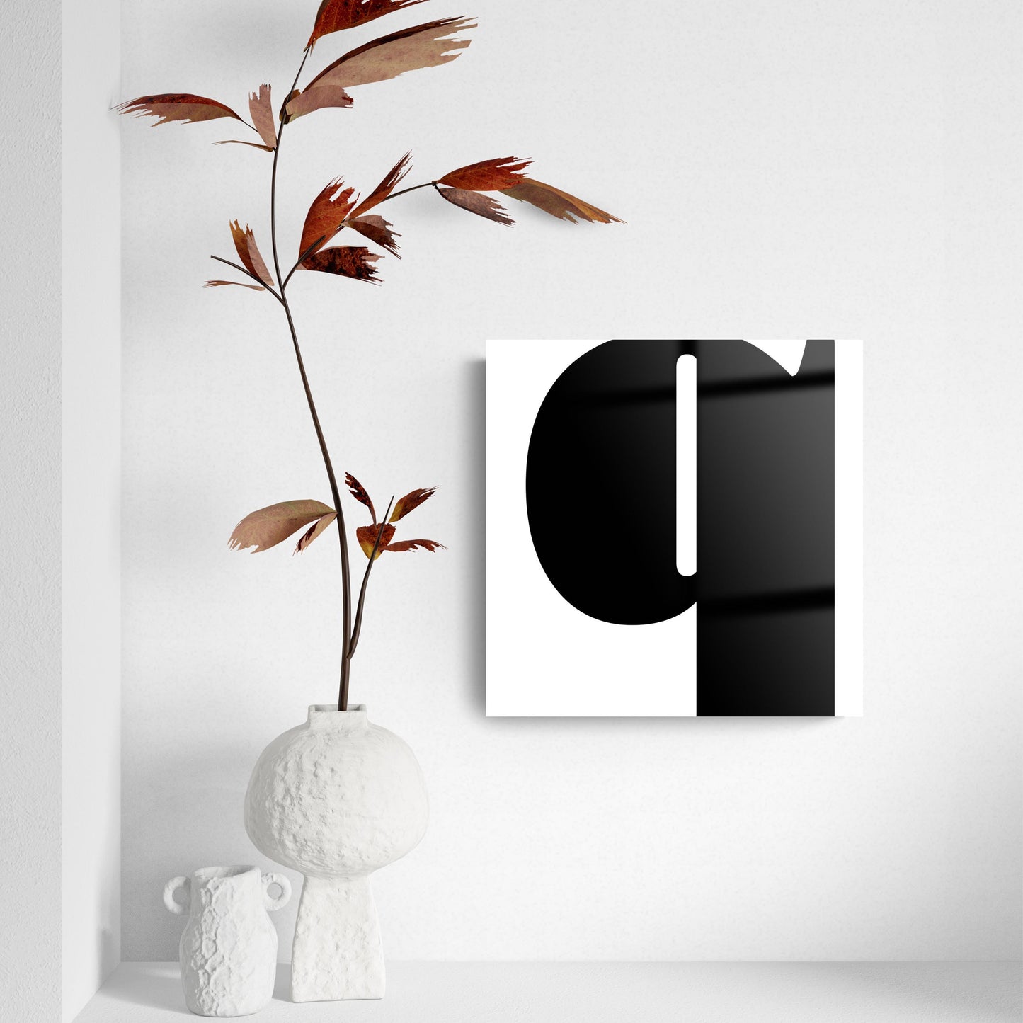 Fun Chunky Monogram Q | Hi-Def Glass Art | Eaches | Min 2