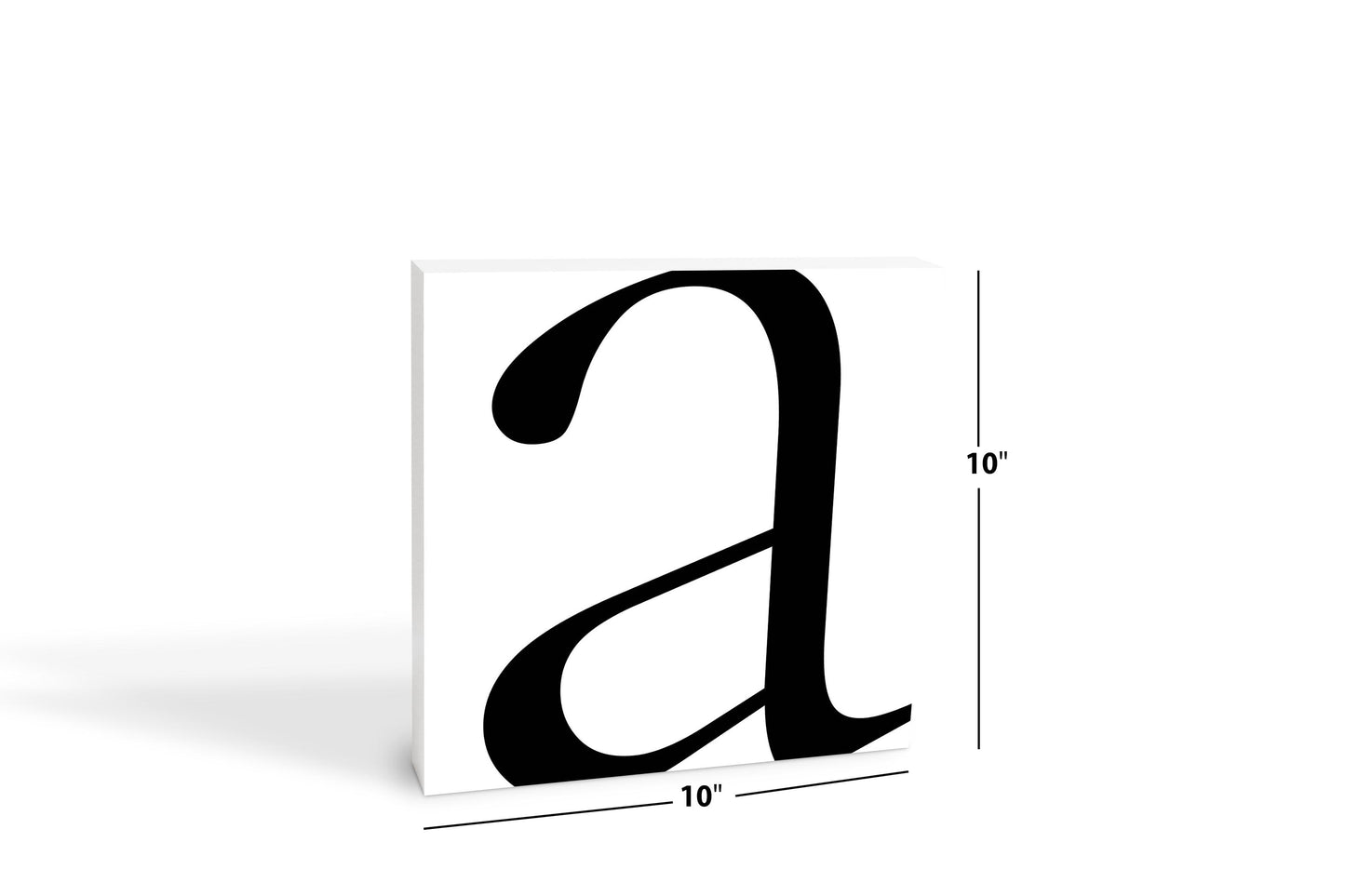 Minimal Monogram A | Wood Block | Eaches | Min 2