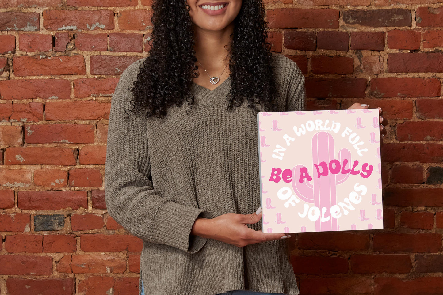 In A World Full Of Jollenes Be A Dolly | Wood Block | Eaches | Min 2