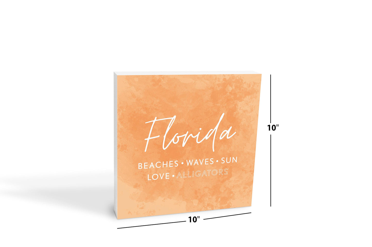 Florida Meaning Orange | Wood Block | Eaches | Min 2