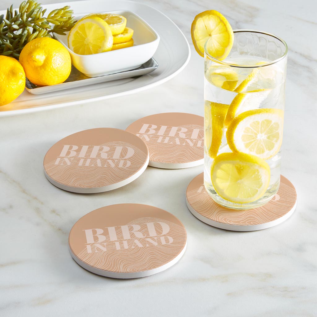 Modern Minimalist Pennsylvania Bird Quip | Absorbent Coasters | Set of 4 | Min 2