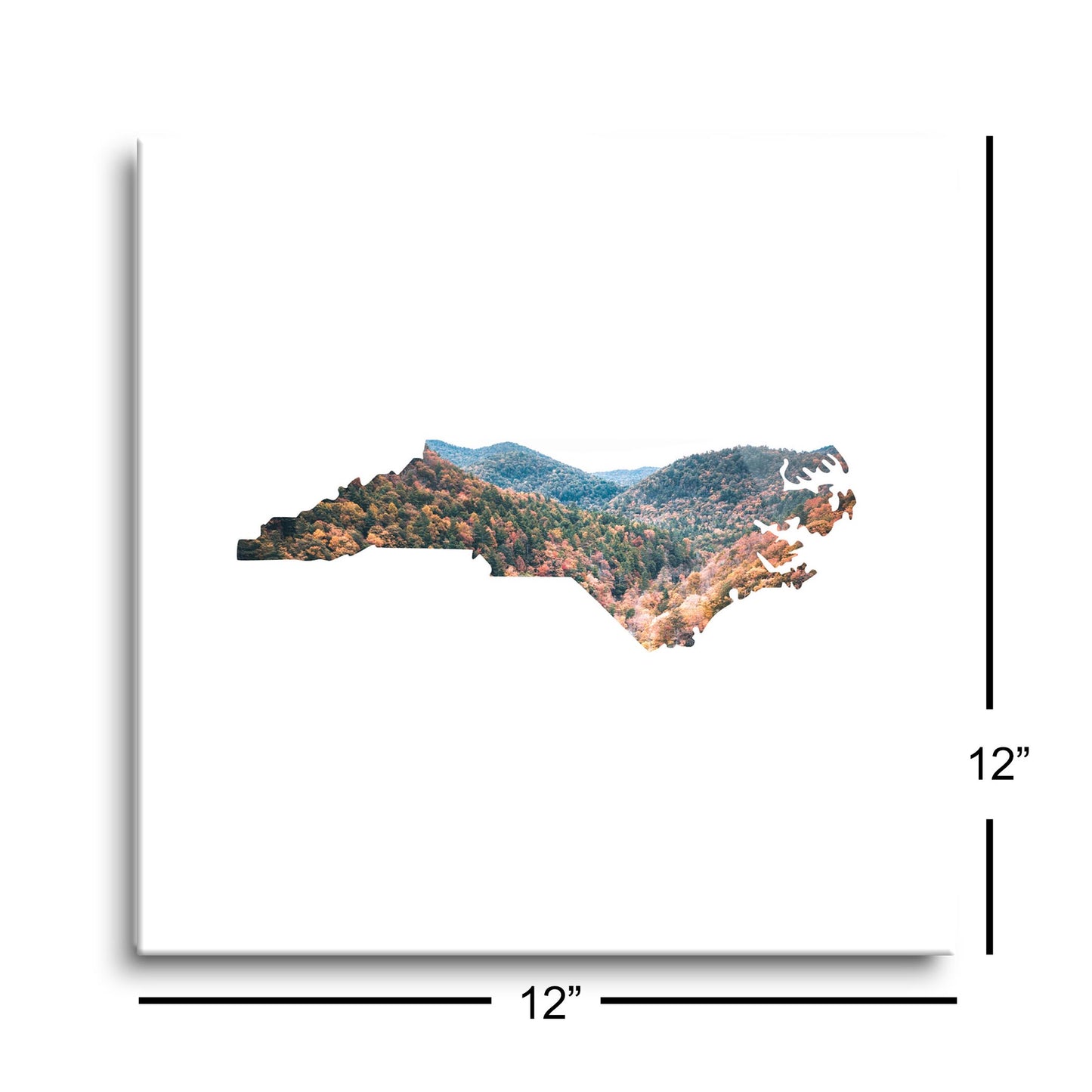 North Carolina State Shape Picture | Hi-Def Glass Art | Eaches | Min 1