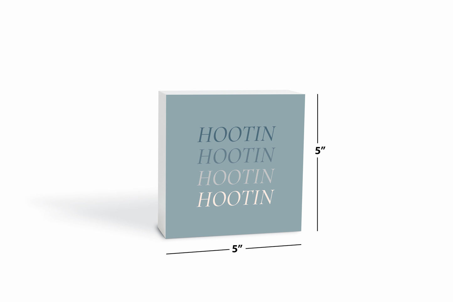 Modern Minimalist Arkansas Hootin | Wood Block | Eaches | Min 4