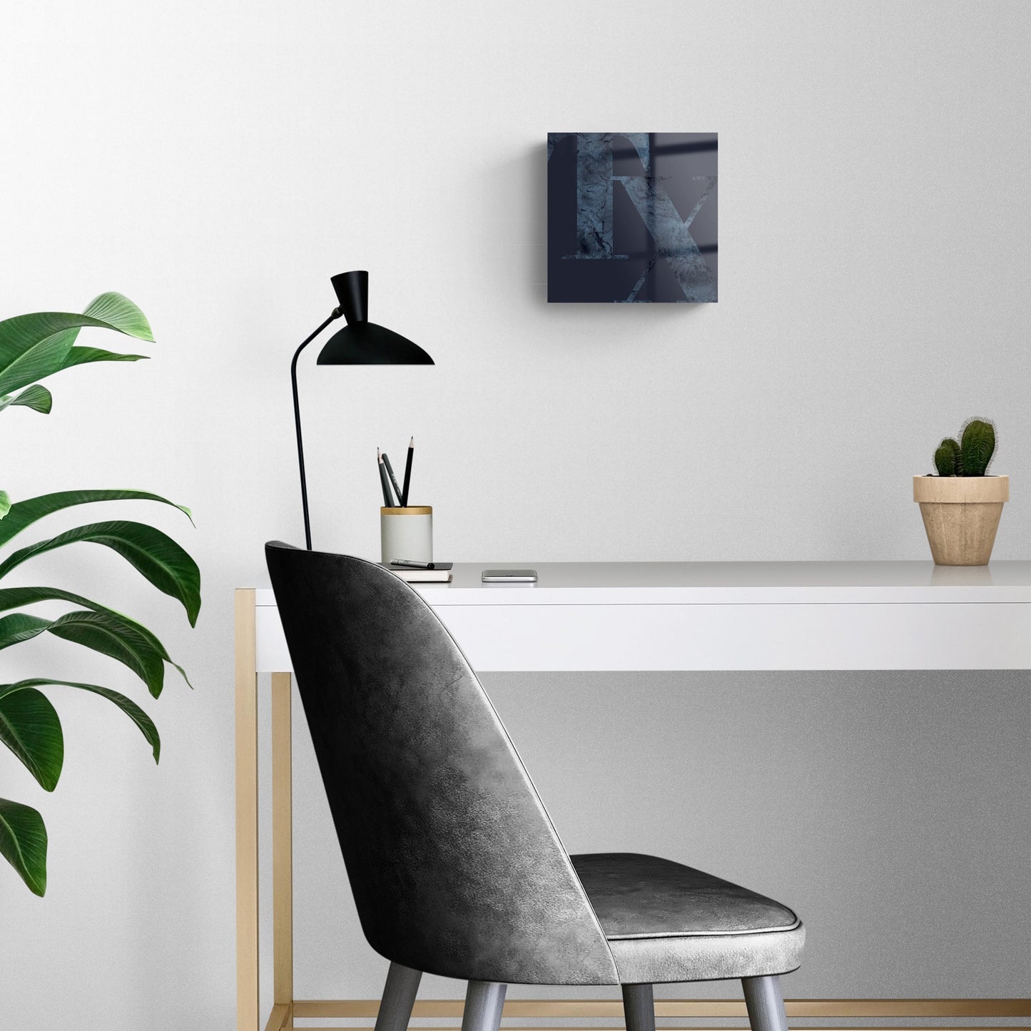 Modern Minimalist Texas Blue Tx | Hi-Def Glass Art | Eaches | Min 2