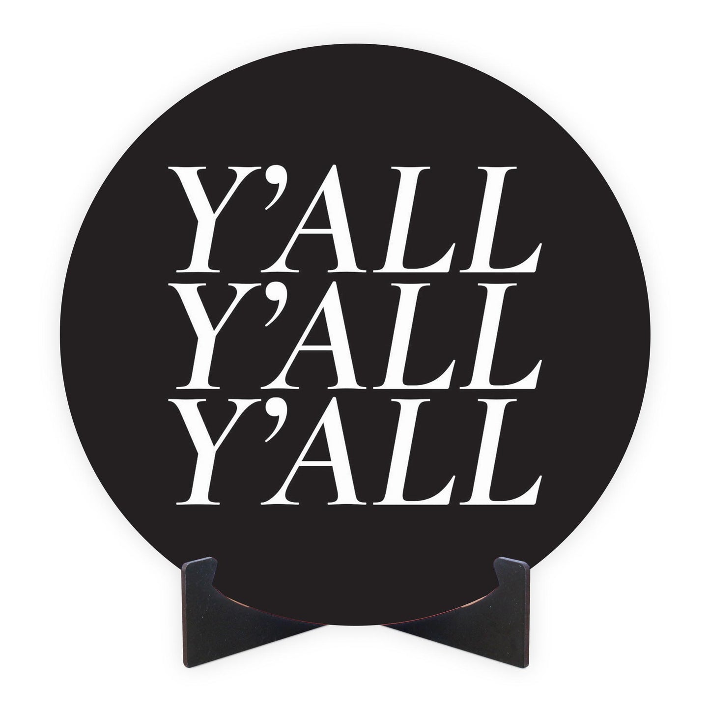 Minimalistic B&W Texas Yall | Wood Sign | Eaches | Min 1