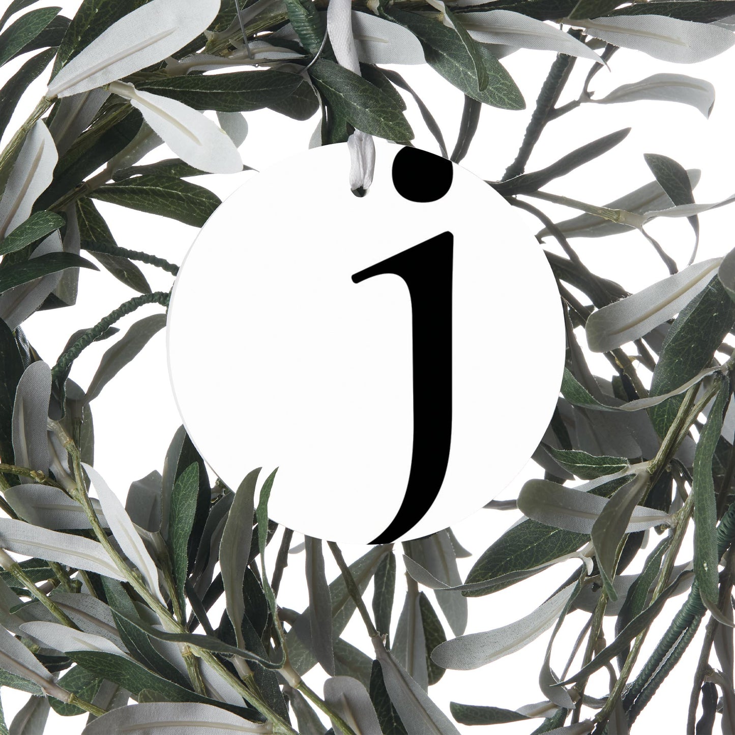 Minimalist Monogram J| Wood Ornament | Eaches | Min 6
