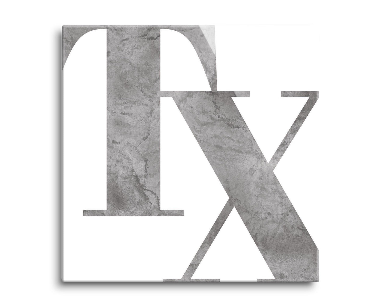 Modern White Texas Initials | Hi-Def Glass Art | Eaches | Min 2