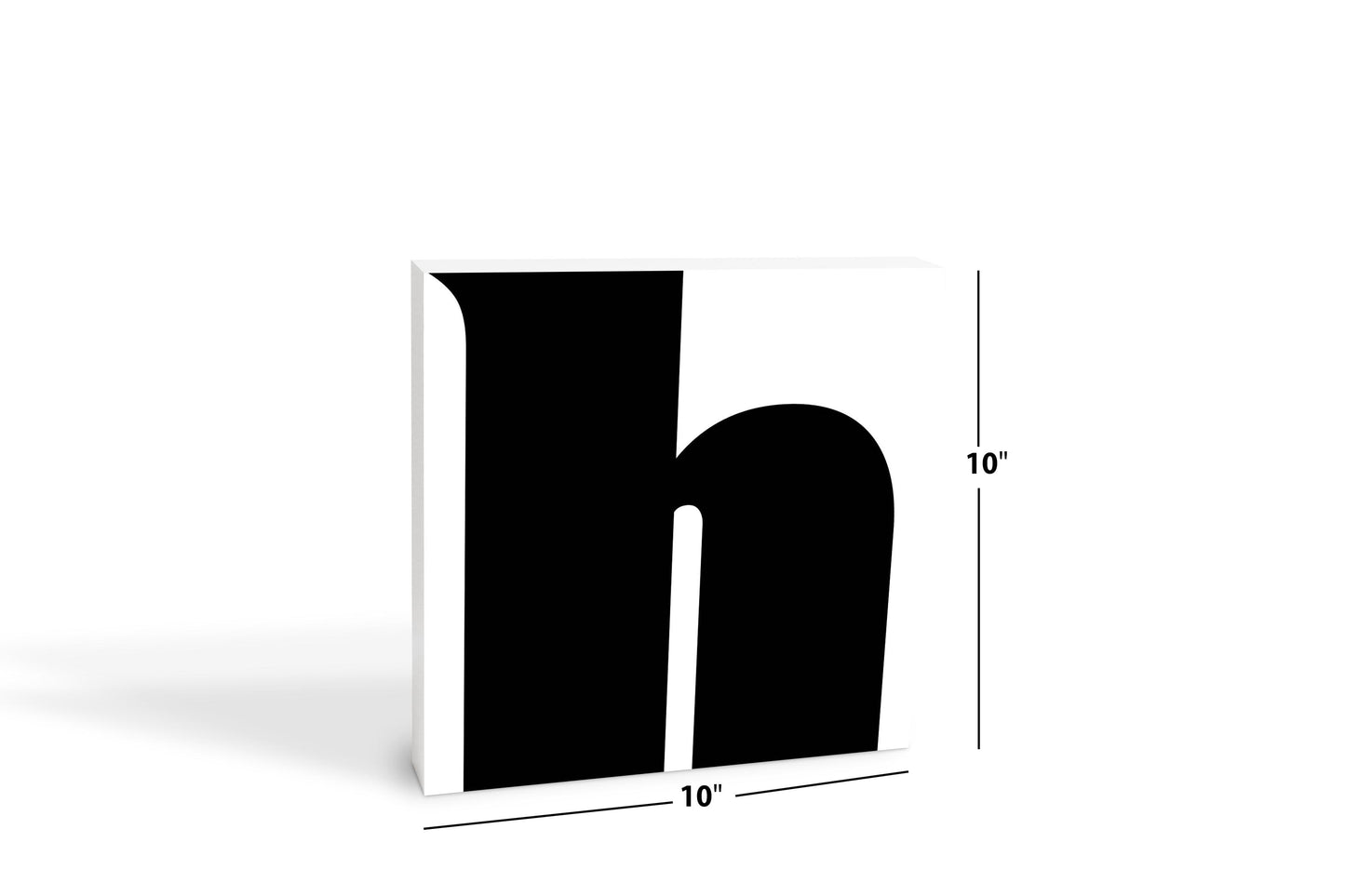 Fun Chunky Monogram H | Wood Block | Eaches | Min 2