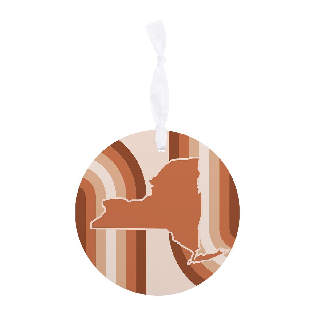 Modern Minimalistic New York Retro Thick Line | Wood Ornament | Eaches | Min 6