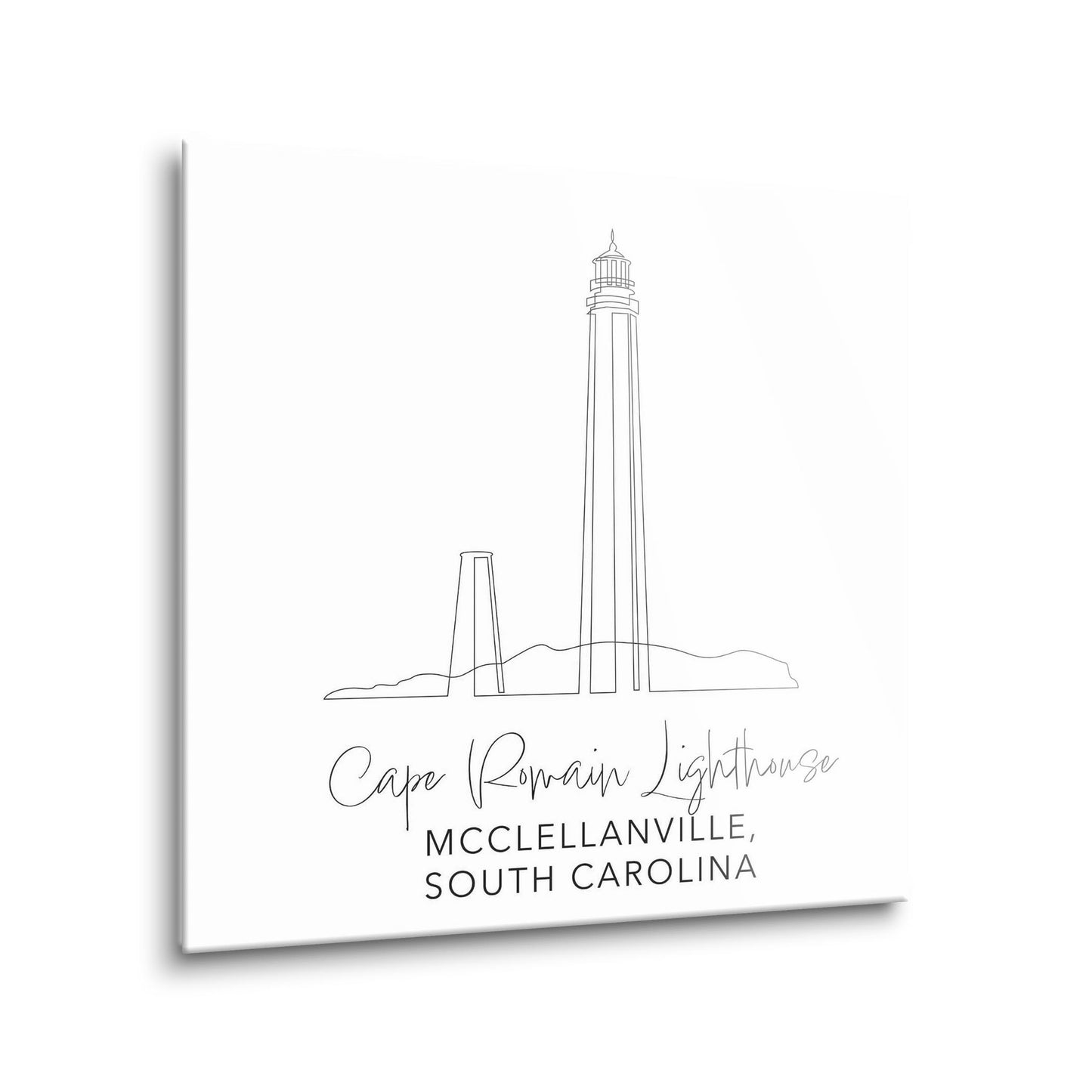 Cape Romain Lighthouse | Hi-Def Glass Art | Eaches | Min 1