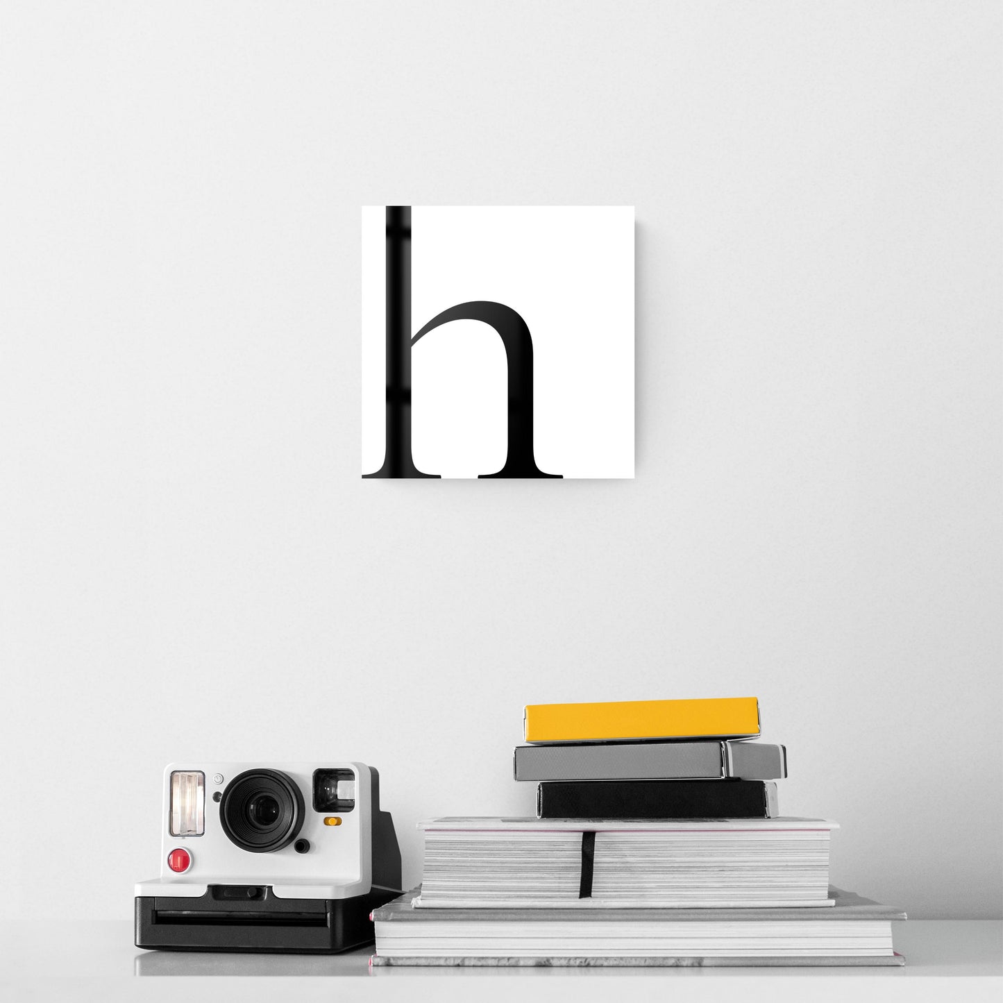 Minimal Monogram H | Hi-Def Glass Art | Eaches | Min 2
