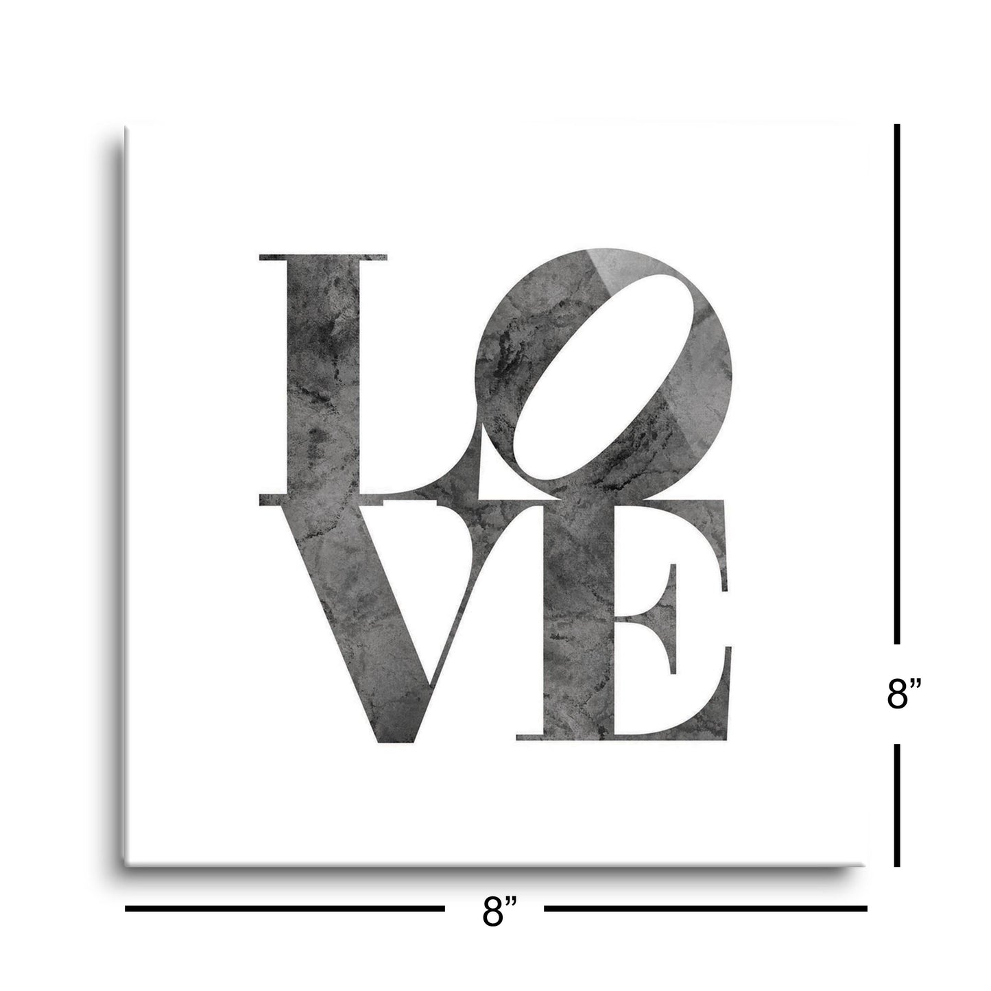Minimalistic B&W Pennsylvania Love Light | Hi-Def Glass Art | Eaches | Min 2
