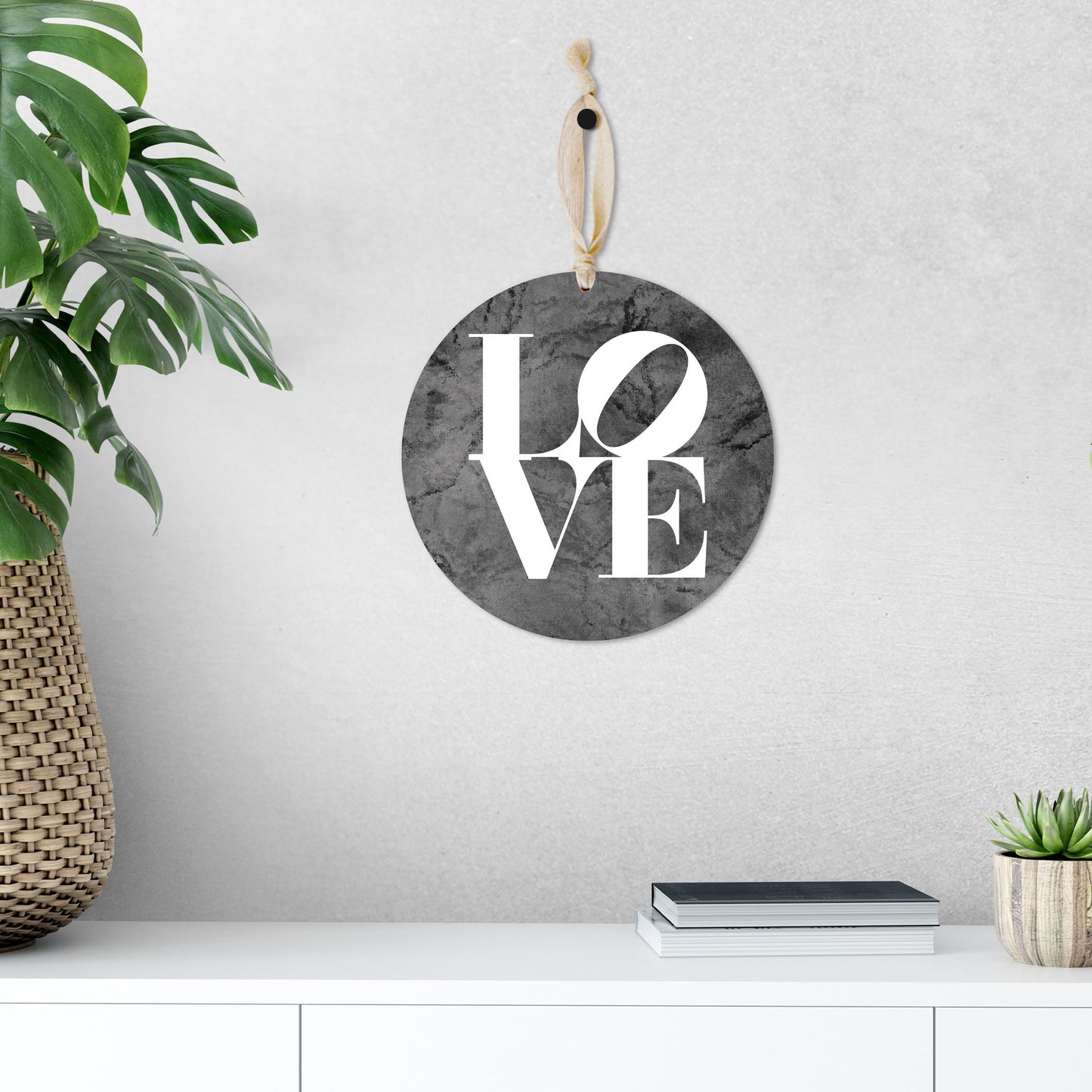 Minimalistic B&W Pennsylvania Love Dark | Wood Ornament | Eaches | Min 1
