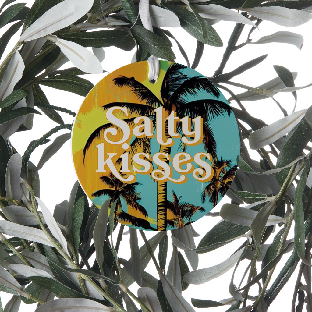 Salty Kisses Palm Trees| Wood Ornament | Eaches | Min 6