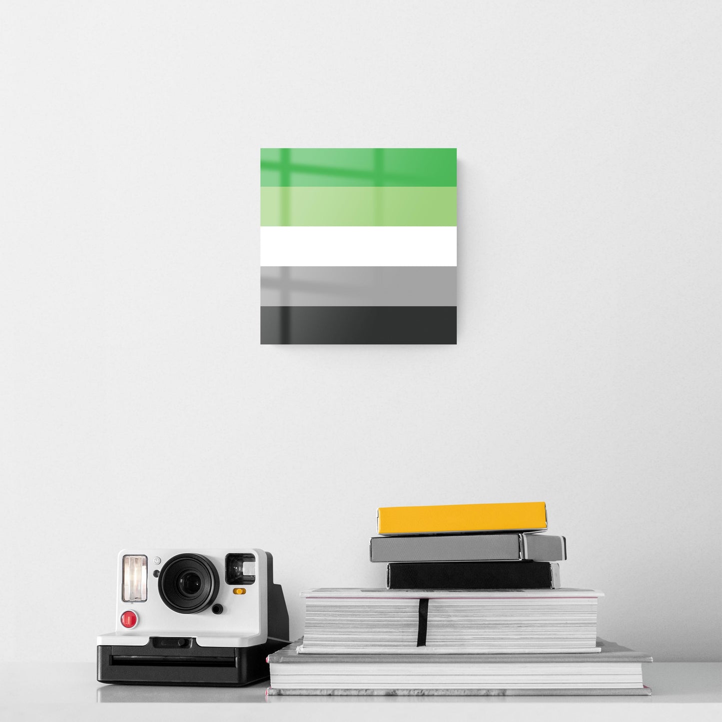 Aromantic Pride Flag Colors | Hi-Def Glass Art | Eaches | Min 2