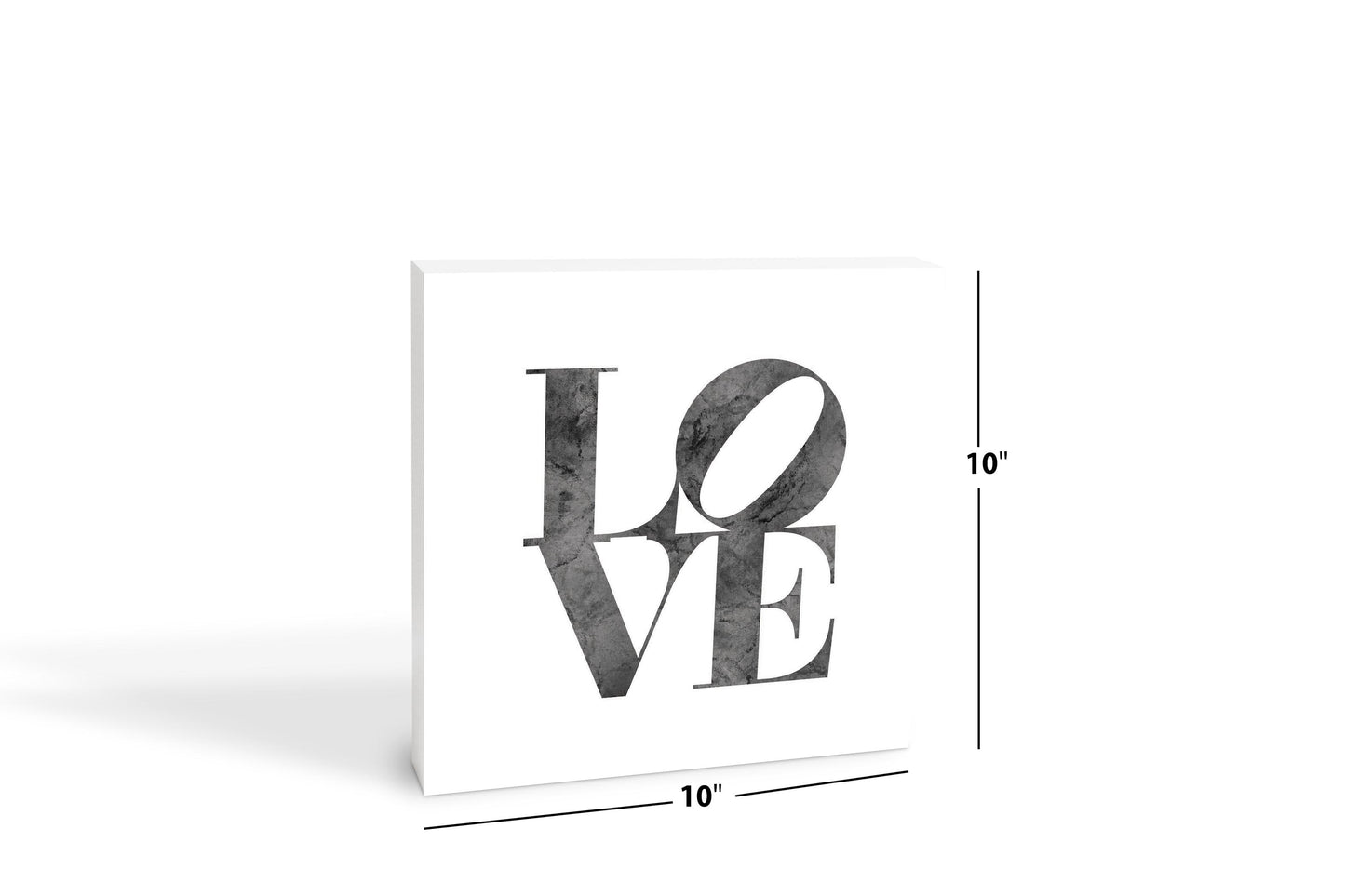 Minimalistic B&W Pennsylvania Love Light | Wood Block | Eaches | Min 2