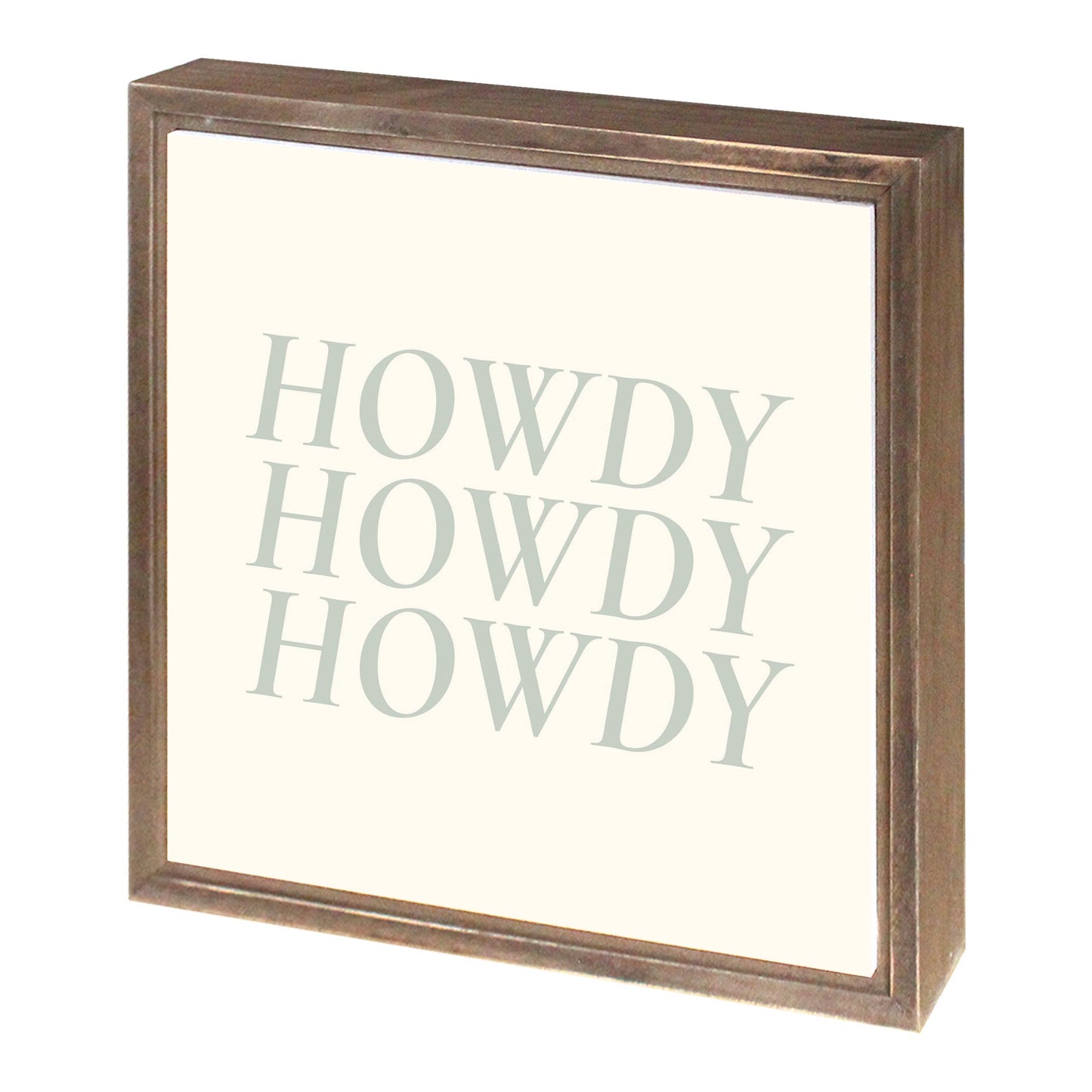 Modern Minimalist Oklahoma Howdy | Wood Sign | Eaches | Min 1