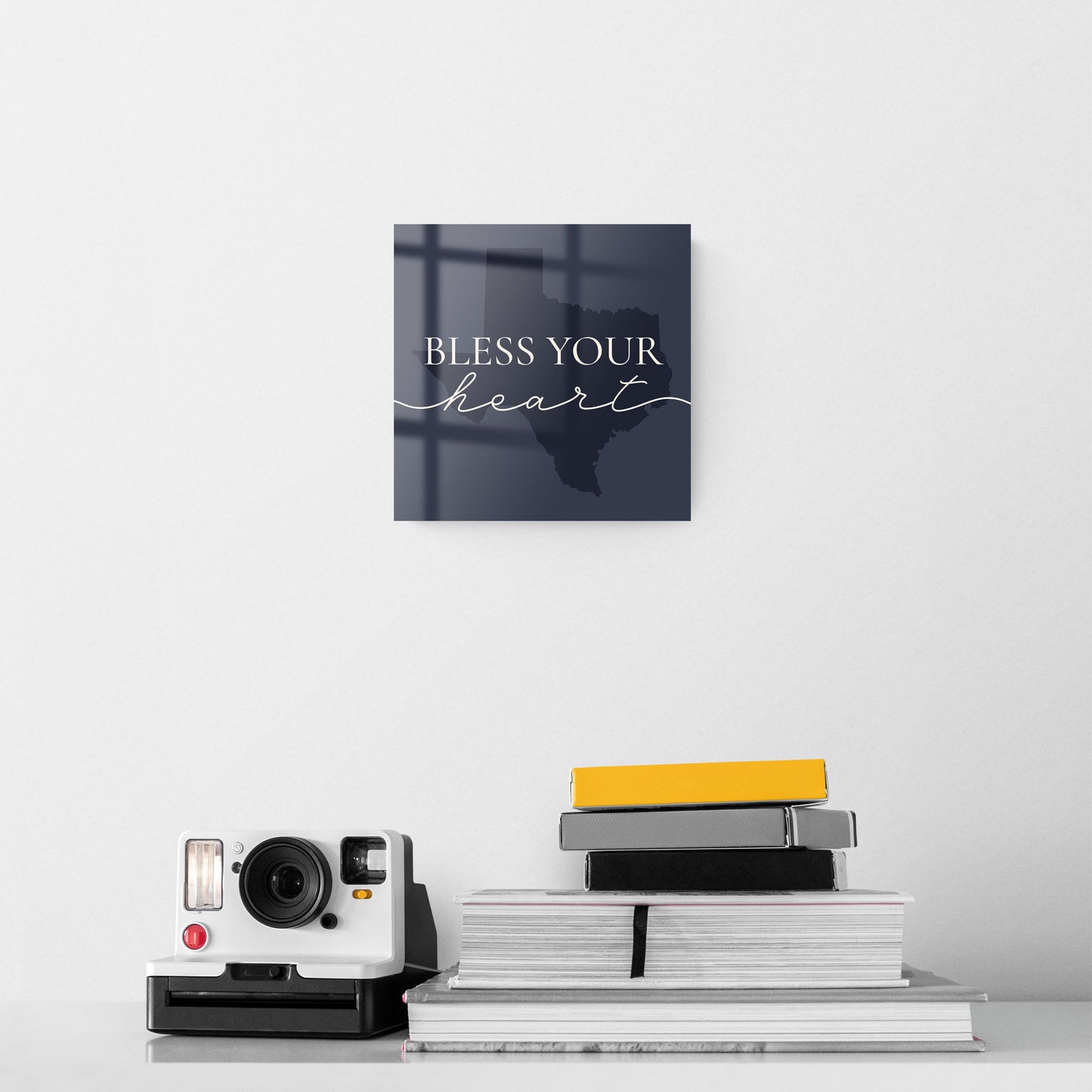Modern Minimalist Texas Bless Your Heart | Hi-Def Glass Art | Eaches | Min 2