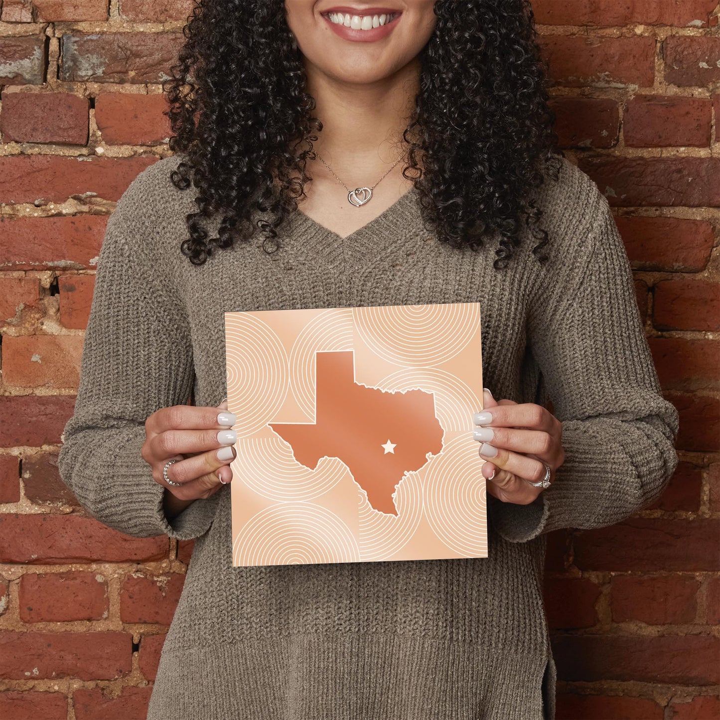 Modern Minimalist Texas Austin Star | Hi-Def Glass Art | Eaches | Min 2