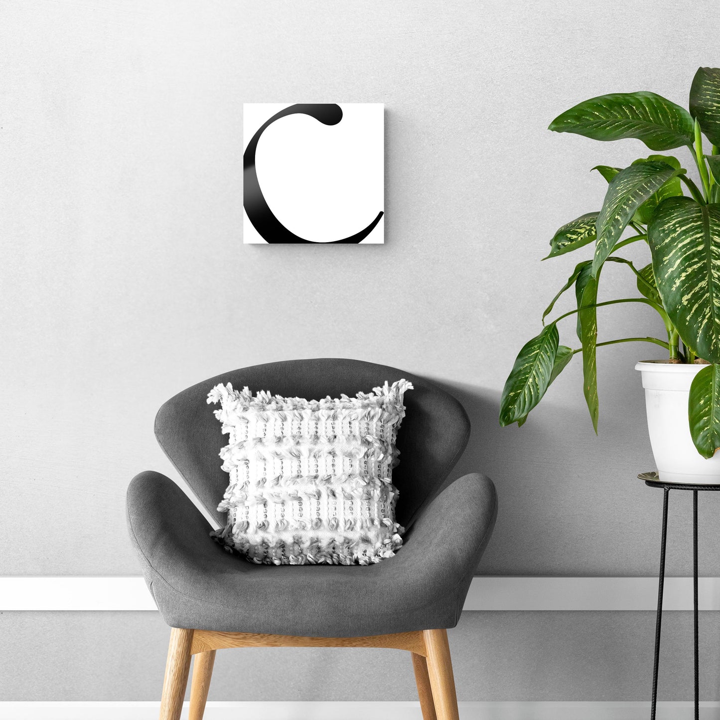 Minimal Monogram C | Hi-Def Glass Art | Eaches | Min 1