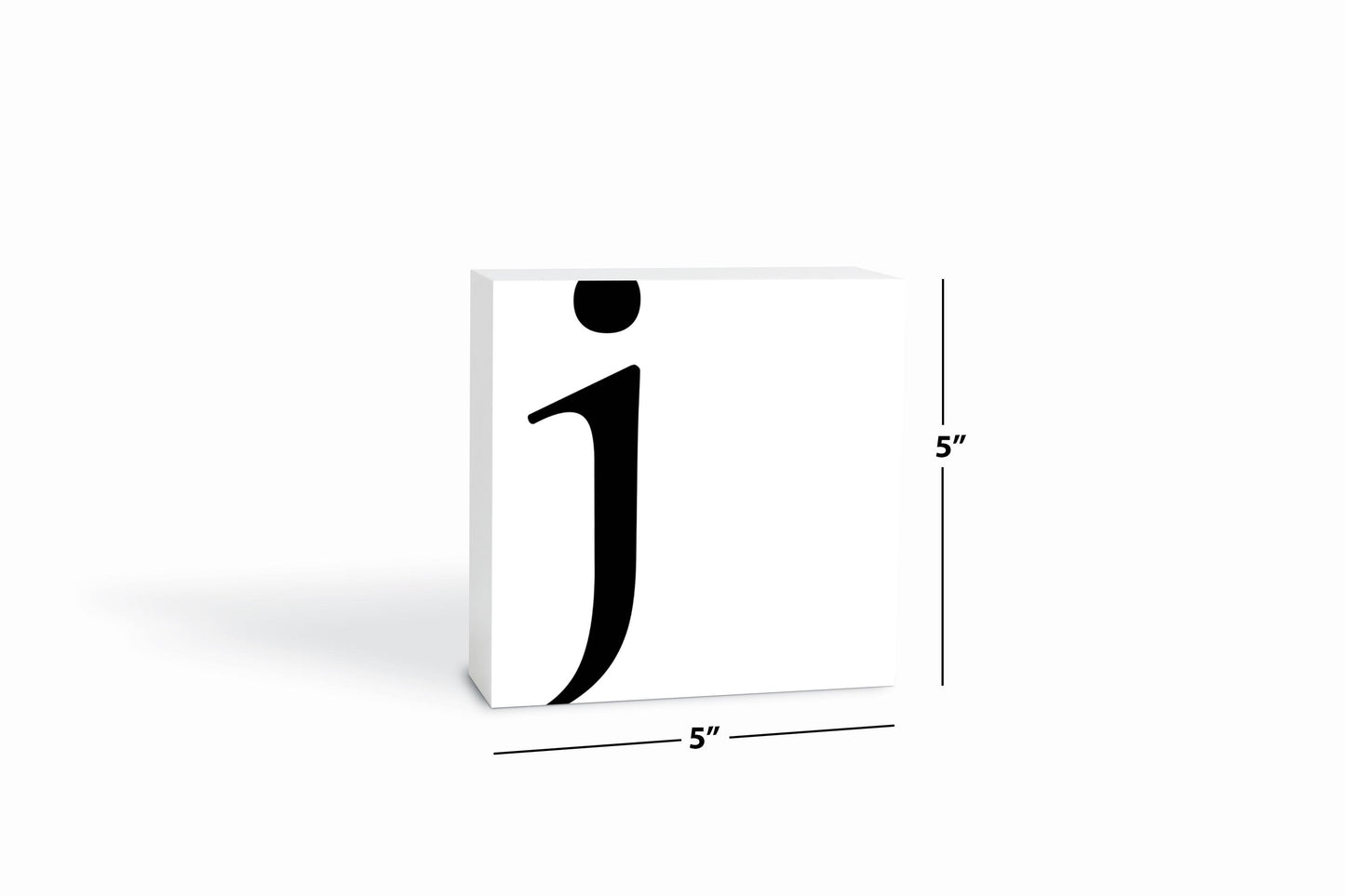 Minimal Monogram J | Wood Block | Eaches | Min 4