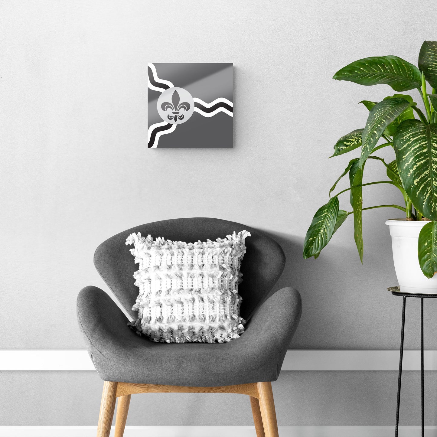 Minimalist B&W Missouri St Louis Flag | Hi-Def Glass Art | Eaches | Min 1