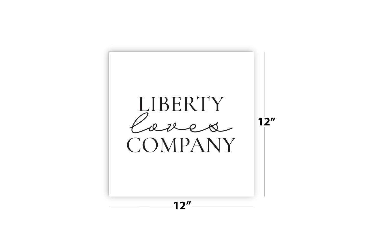 Minimalistic B&W Pennsylvania Liberty Quip | Wood Sign | Eaches | Min 2