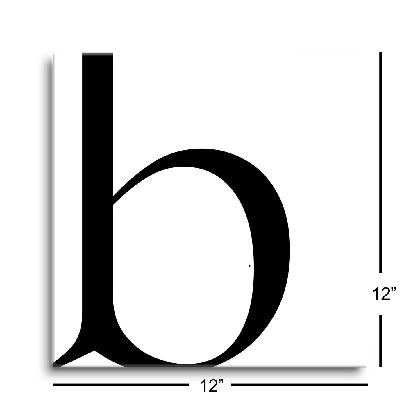 Minimal Monogram B | Hi-Def Glass Art | Eaches | Min 1