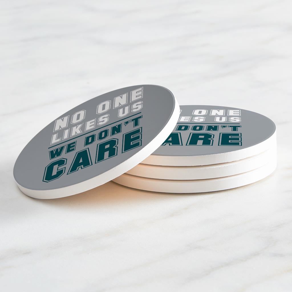 Modern Minimalist Pennsylvania We Dont Care | Absorbent Coasters | Set of 4 | Min 2