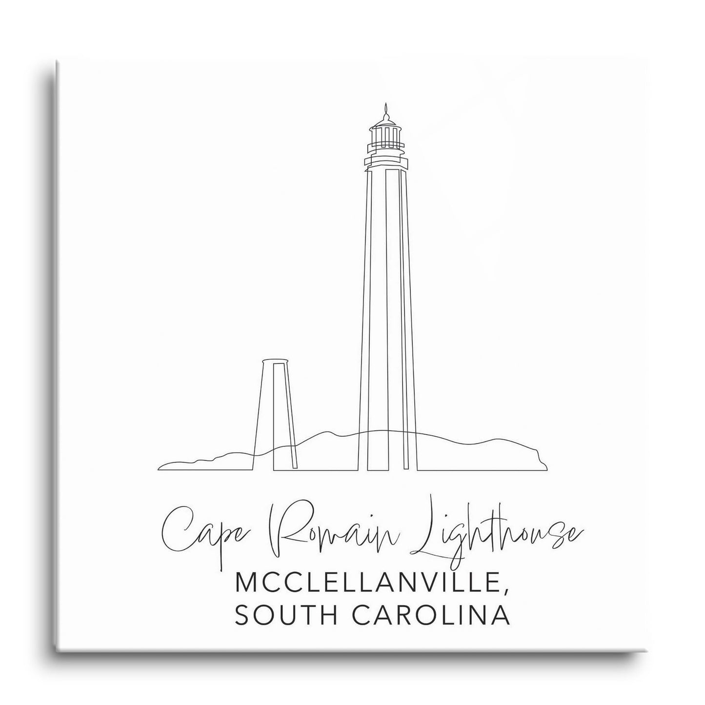Cape Romain Lighthouse | Hi-Def Glass Art | Eaches | Min 1