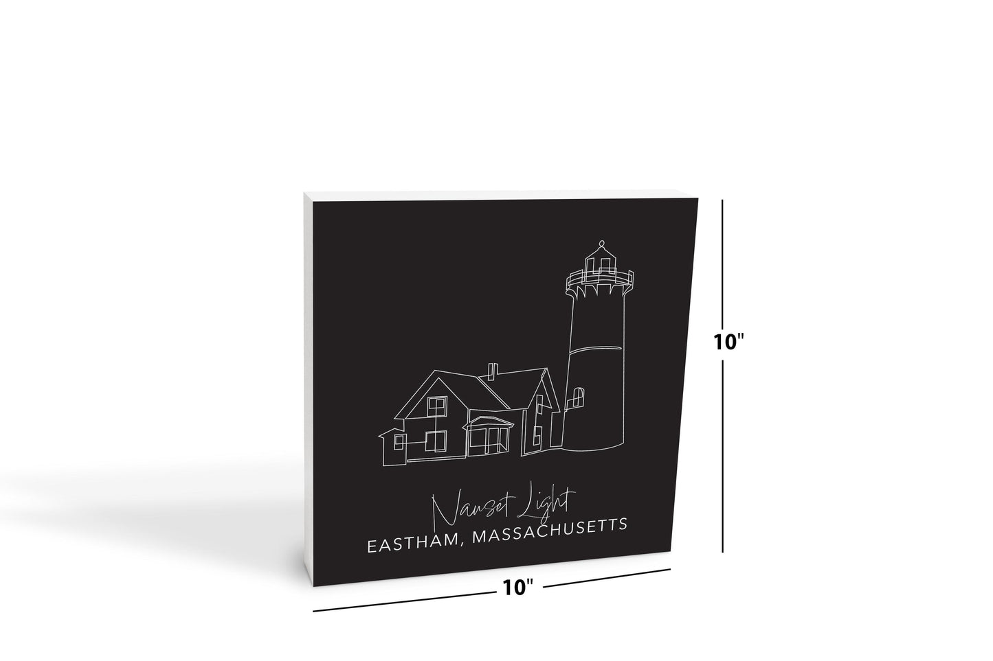 Black Nauset Light | Wood Block | Eaches | Min 2