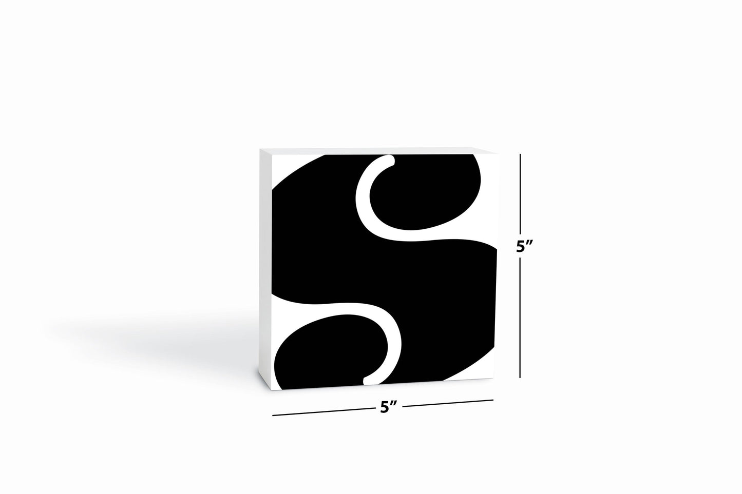 Fun Chunky Monogram S | Wood Block | Eaches | Min 4
